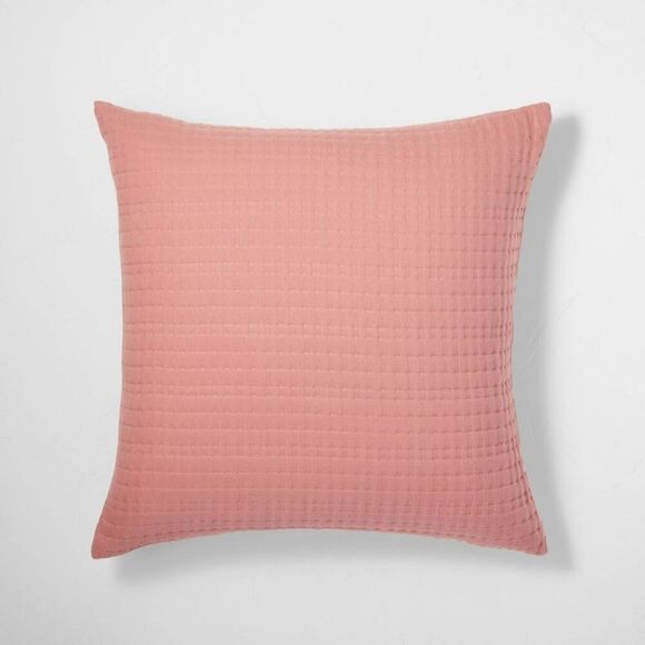 Casaluna -  Coverlet Sham Cotton-Lyocell Blend Matela Rose - Picture 1 of 4